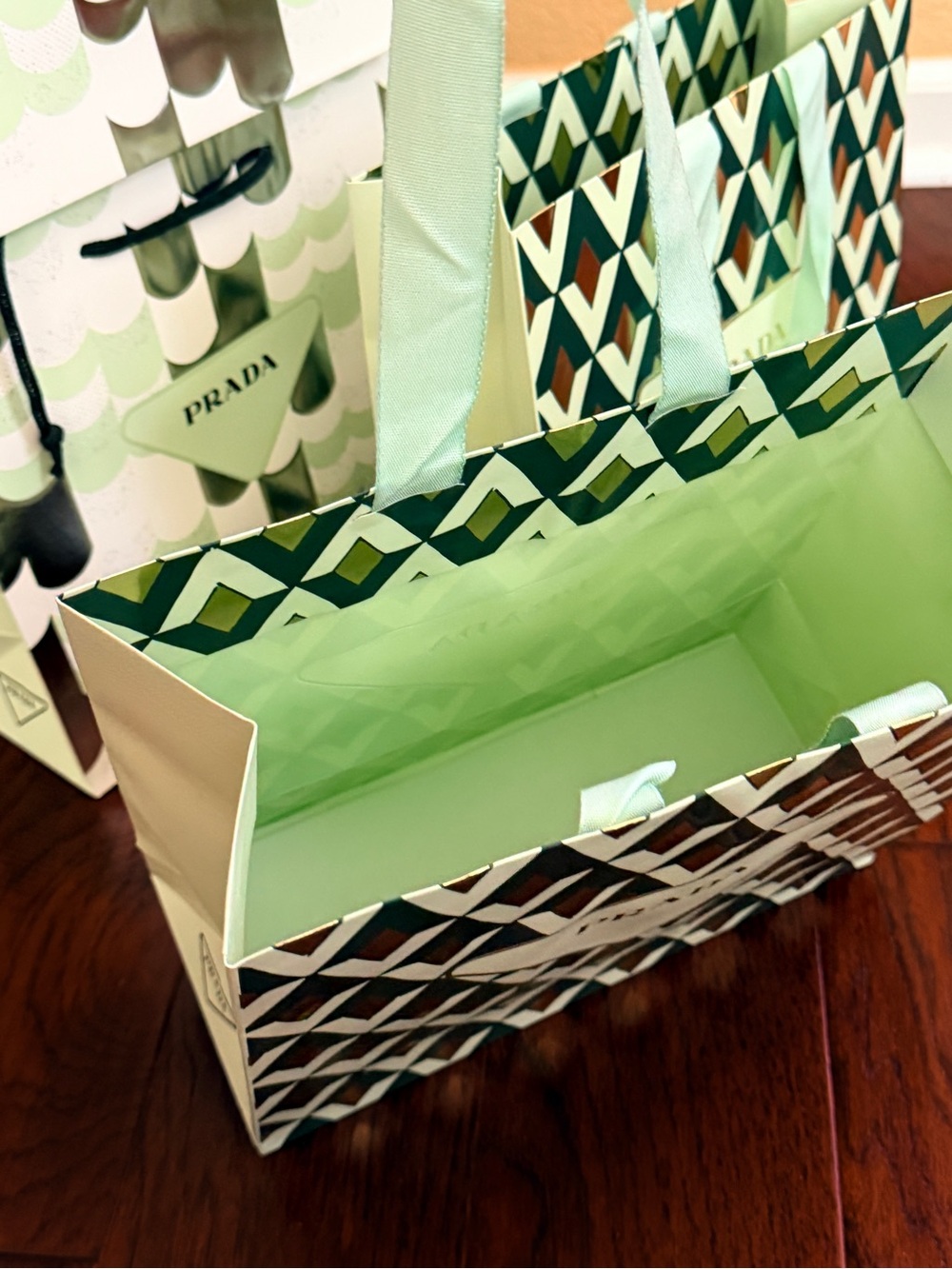 Prada Paper Gift Bag x 4pcs Medium (10.5” x 10” x 4.5”) - Picture 9 of 10